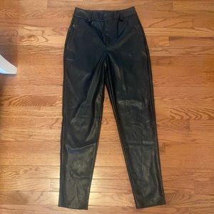 Windsor black leather pants: size small
